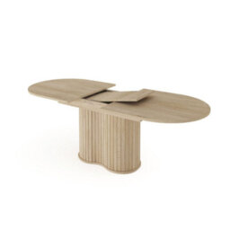 Arte Lovi Extending Dining Table 180Cm - Oak Cremona Modern Table With Smooth Extension Mechanism - thumbnail 4