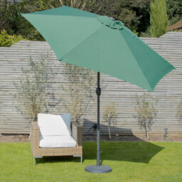 Gardenkraft 14610 2.7M Green Outdoor Garden Parasol - thumbnail 4