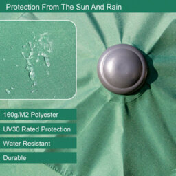 Gardenkraft 14610 2.7M Green Outdoor Garden Parasol - thumbnail 6