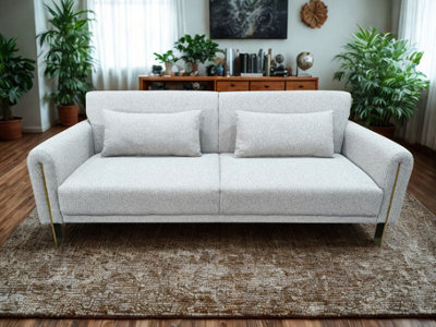 DS Living Como 2 Seater Sofa Bed In Grey Or Silver - image 1