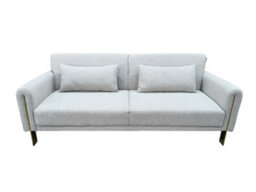 DS Living Como 2 Seater Sofa Bed In Grey Or Silver - thumbnail 2