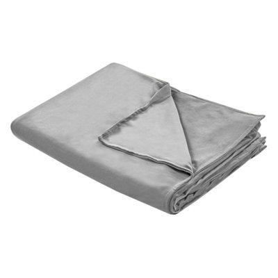 Beliani Weighted Blanket Cover 800 Rhea 120 X 180 Cm Grey - image 1