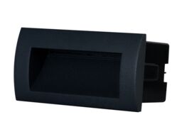 GoodHome Matt Dark Grey Mains-Powered Neutral White Led Rectangular Deck Light - thumbnail 2