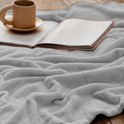 Bedlooms Silver Blanket, Reversible & Lightweight Couch & Bed Throw Blanket, Single 130X150Cm - thumbnail 6