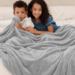 Bedlooms Silver Blanket, Reversible & Lightweight Couch & Bed Throw Blanket, Single 130X150Cm - thumbnail 5