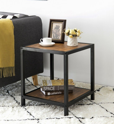 Aspect Furniture Westwood Industrial Side End Table, Vintage/black - image 1