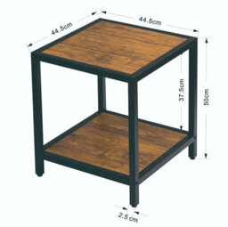 Aspect Furniture Westwood Industrial Side End Table, Vintage/black - thumbnail 7