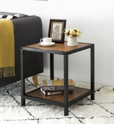 Aspect Furniture Westwood Industrial Side End Table, Vintage/black - thumbnail 1