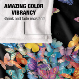Royce Mcclure Wildheart Silky Butterflies Supersoft Blanket Multicoloured (152Cm X 127Cm) - thumbnail 4