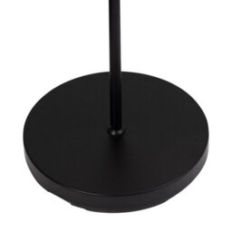 First Choice Lighting Black Floor Lamp With Opal Globe Shades - thumbnail 6
