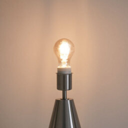 Valuelights Jax Silver Metal Touch Dimmer Table Lamp With Navy Blue Drum Shade - thumbnail 2