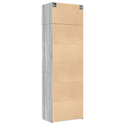 Berkfield Storage Cabinet Grey Sonoma 70X42.5X225 Cm Engineered Wood - thumbnail 8