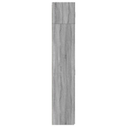 Berkfield Storage Cabinet Grey Sonoma 70X42.5X225 Cm Engineered Wood - thumbnail 7