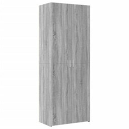 Berkfield Storage Cabinet Grey Sonoma 70X42.5X225 Cm Engineered Wood - thumbnail 6