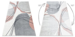 RugsX Carpet Fusion 5868 White Dark Pink - Lines, Modern, Abstract 160X220 Cm - thumbnail 3