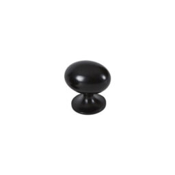 Homestylestore Antique White 400mm Bathroom Vanity Unit With Black Basin And Black Round Handles - thumbnail 3