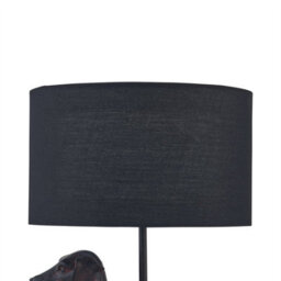 First Choice Lighting Ronnie - Dachshund Dog Lamp With Black Fabric Shade - thumbnail 3