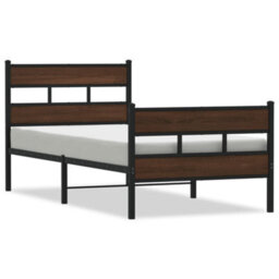 Berkfield Bed Frame Without Mattress With Headboard And Footboard 90X190 Cm Single - thumbnail 2