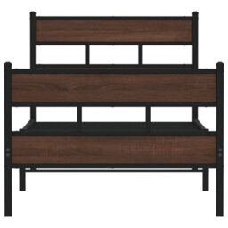 Berkfield Bed Frame Without Mattress With Headboard And Footboard 90X190 Cm Single - thumbnail 4