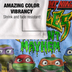 Teenage Mutant Ninja Turtles: Mutant Mayhem Turtle Teens Silky Supersoft Blanket Multicoloured (152Cm X 127Cm) - thumbnail 4