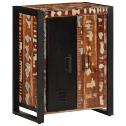 Vidaxl Sideboard Multicolour 55X35X70 Cm Solid Wood Reclaimed - thumbnail 4