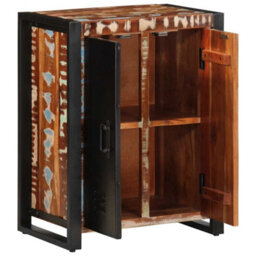 Vidaxl Sideboard Multicolour 55X35X70 Cm Solid Wood Reclaimed - thumbnail 5