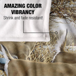 Wild Wings Breaking Cover 2 Silky Supersoft Blanket Sky Blue/white/brown (One Size) - thumbnail 4