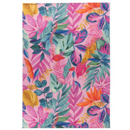 Furn. Psychedelic Jungle Digitally Printed Floral Outdoor/indoor Rug - thumbnail 3