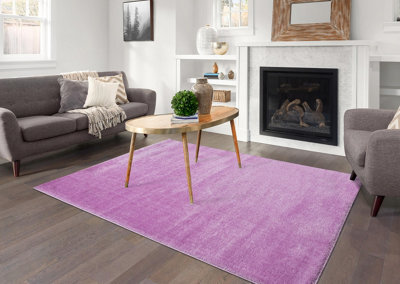 Smart Living Shaggy Soft Area Rug, Fluffy Living Room Carpet, Kitchen Floor, Bedroom Ultra Soft Rugs 160Cm X 230Cm - Lilac - image 1
