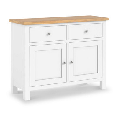 Farro Xl White 2 Door Sideboard Cabinet Fully Assembled - By Roseland Furniture - image 1
