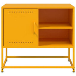 Berkfield Industrial Tv Cabinet Mustard Yellow 68X39X60.5 Cm Steel - thumbnail 6