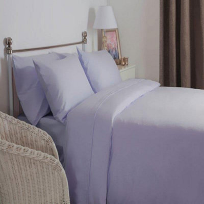 Belledorm Brushed Cotton Housewife Pillowcase (Pair) Heather (One Size)