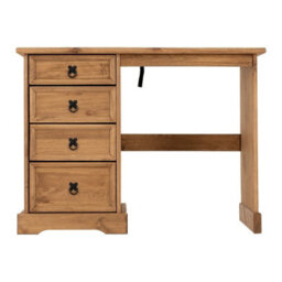 Seconique Corona 4 Drawer Dressing Table In Distressed Waxed Pine - thumbnail 5