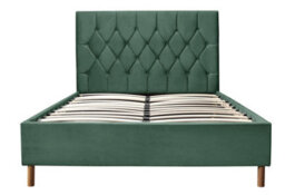 Save On Goods UK 4Ft Small Double Green Soft Velvet Velour Fabric, Buttoned Upholstered Bed Frame - thumbnail 6