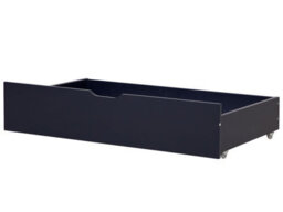 Beliani Set Of 2 Bed Storage Drawers Wood Rumilly Navy Blue - thumbnail 2