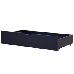 Beliani Set Of 2 Bed Storage Drawers Wood Rumilly Navy Blue - thumbnail 1
