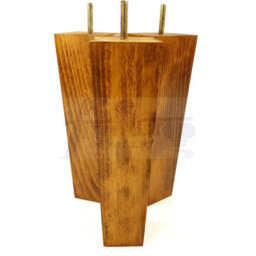 L&F 4 Wood Furniture Legs M8 220mm High Dark Oak Wash Replacement Square Tapered Sofa Feet Stools Chairs Cabinets Beds - thumbnail 4