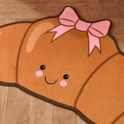 Ohs Character Novelty Bath Mat Soft Velvet Quick Dry Non-Slip Shower Rug - thumbnail 2