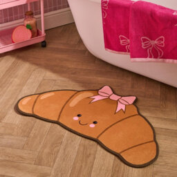 Ohs Character Novelty Bath Mat Soft Velvet Quick Dry Non-Slip Shower Rug - thumbnail 1