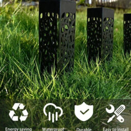 8Pc Solar Powered Led Stake Lights Garden Patio Lawn Lighting Waterproof Outdoor - thumbnail 4