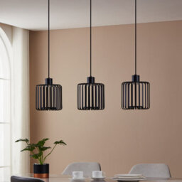 Eglo Ginestrone-Z Black Steel Rgb 3 Light Pendant Light - thumbnail 3