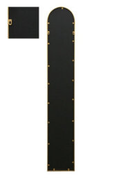 "Mirror Slim Window Arcus - Gold Framed Arched Leaner Wall Mirror 67"" X 12"" (170Cm X 30Cm)" - thumbnail 5