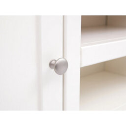 Cabinet Bits Cosenza Off White 2 Door Tv Cabinet Chrome Knob - thumbnail 5