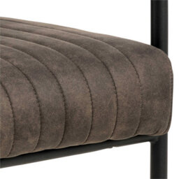 Wyld Haus Set Of 2 Grey Upholstered Helsinki Dining Chairs With Ribbed Back - thumbnail 7