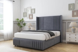 "Comfort Elise Steel Plush Divan Bed Set No Drawers - 54"" Wingback & 12"" Footboard 2'6 Small Single" - thumbnail 2