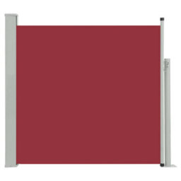 Berkfield Patio Retractable Side Awning 170X300 Cm Red - thumbnail 2