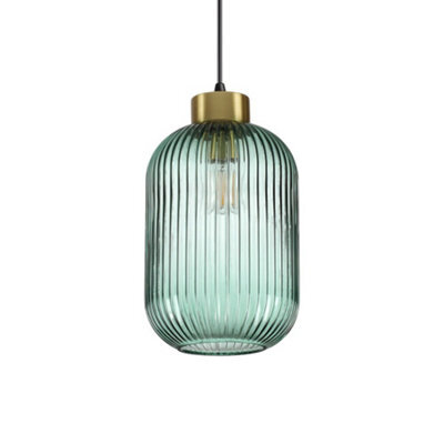 Ideal Lux Mint-3 Indoor Glass Domeceiling Pendant Lamp 1 Light Green, E27 - image 1