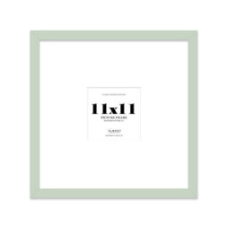 "11X11"" Mint Green Picture Frame - 11X11"" Square Frame With 7X7"" Mount For 11X11""/7X7"" Pictures Moderrn Style Thin Edge, 1 Pack" - thumbnail 1