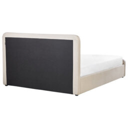 Beliani Ottoman Bed Fabric Rennes 160 X 200 Cm (Eu King Size) Beige - thumbnail 8