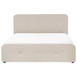 Beliani Ottoman Bed Fabric Rennes 160 X 200 Cm (Eu King Size) Beige - thumbnail 7